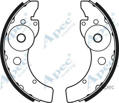 APEC BRAKING Комплект тормозных колодок SHU716